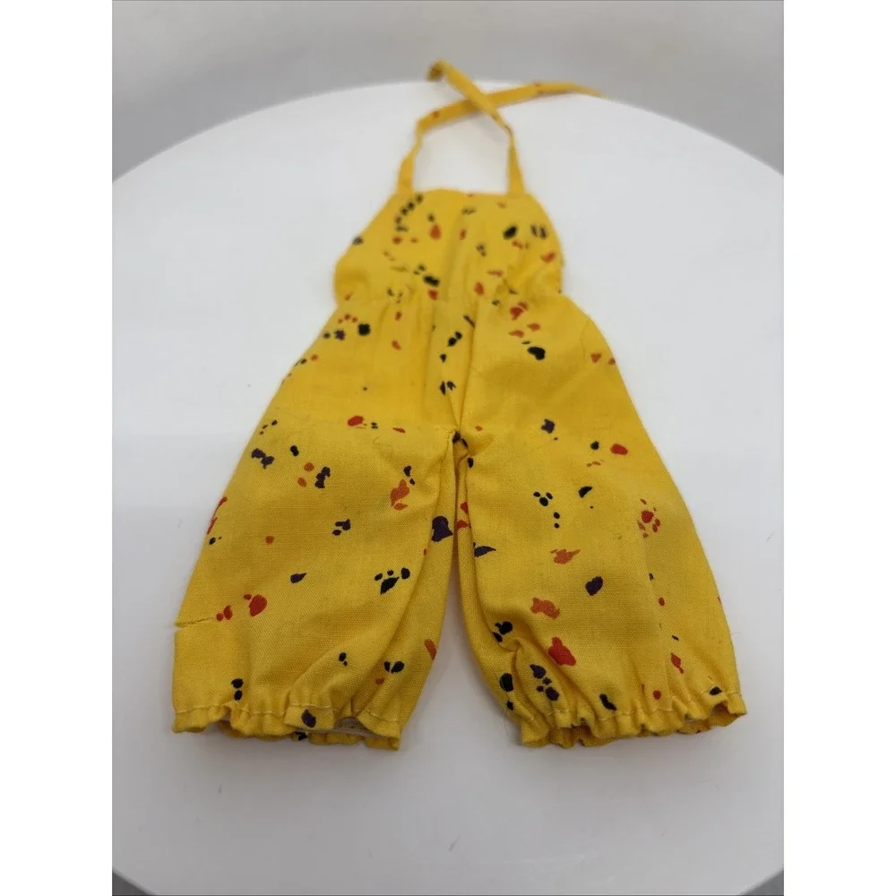 Vintage 1978‎ Barbie Fashion Collectibles #3686 Yellow Romper Jumper *read